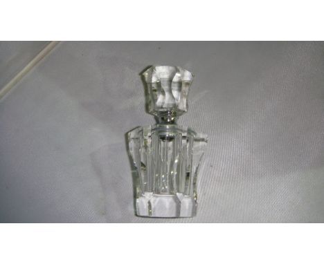 Cut glass Art Deco style scent bottle