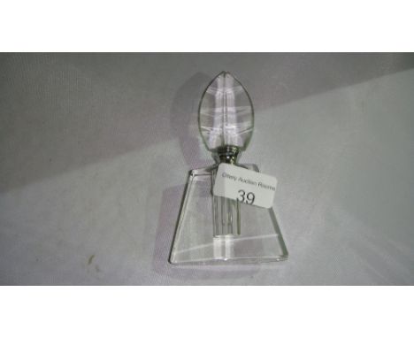 Cut glass Art Deco style scent bottle