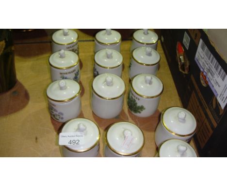 Royal Worcester spice jars
