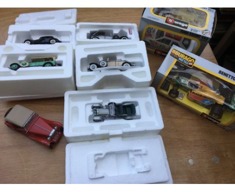 Franklin mint/Burago, boxed, diecast, 1:24 scale vehicles