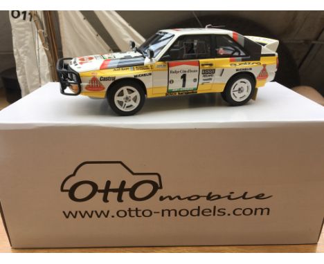 Otto models, 1:18 scale diecast models, Audi Quattro rallye car, boxed