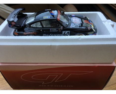 Spirit GT models, 1:18 scale diecast, Porsche 911, GT2 Le Mans 1998, PlayStation , boxed