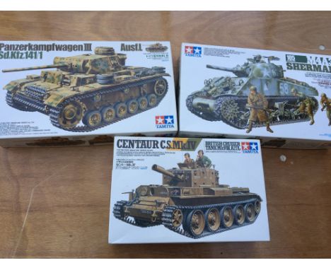 Tamika models, 3x model kits , unmade , mib, 1:35 scale model tanks