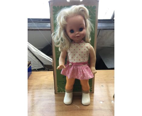 Mattel toys, boxed, Swingy doll, A dancing doll, in need of some attention , 1960s - 70s