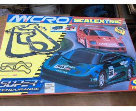 Scalextric, Micro Super Endurance set 1:64 scale, boxed