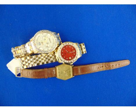 Three watches; two Ingersoll watches (good condition, need batteries) and a Rotary watch, working order