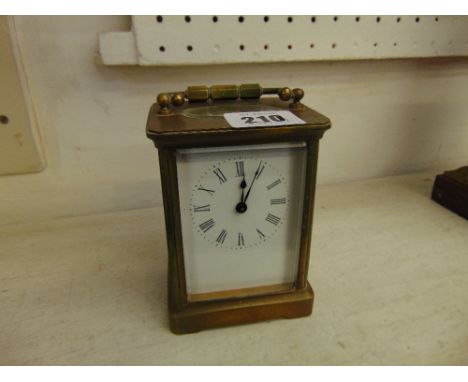 A Brass carriage clock