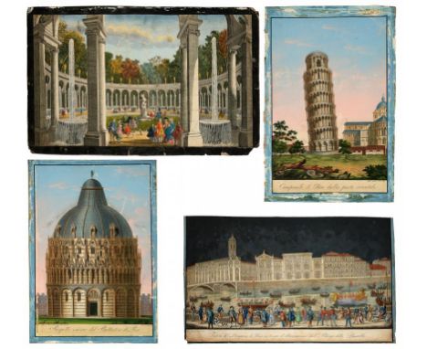 OPTICAL PRINTS.  RANIERI GRASSI AND OTHERS (FL EARLY 19TH CENTURY) VEDUTA DEL LUNGARNO DI PISA IN TEMPO D'ILLUMAZIONE DALL'AL