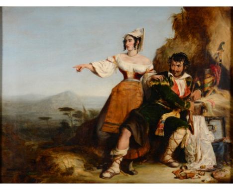 ENGLISH SCHOOL, 19TH CENTURY THE CORSAIR oil on canvas, 44 x 59cm++Some old ingrained dirt and light craquelure the support l