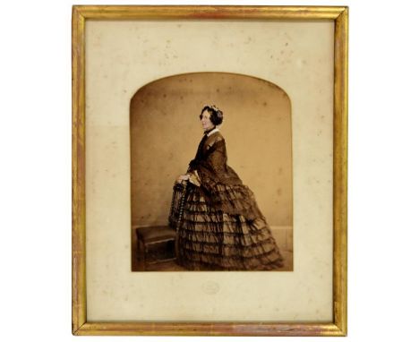 VICTORIAN PHOTOGRAPHY. VARIOUS PHOTOGRAPHS albumen prints including Maull &amp; Polyblank (Fl 1855-1865) Mrs Arcedeckne from 