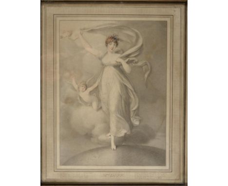 JOHN SAMUEL AGAR (1773-1858) AFTER RICHARD COSWAY MRS DUFF; LADY HEATHCOTE a pair, stipple engravings and soft ground etching