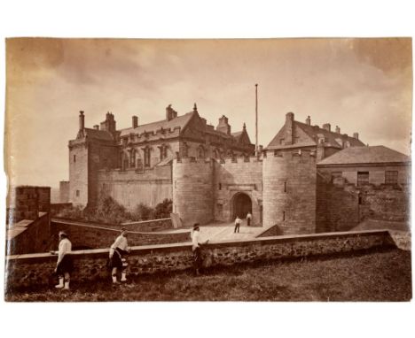 VICTORIAN PHOTOGRAPHY. THREE  ALBUMS  of mostly whole, half and quarter plate and other   albumen prints, including views in 