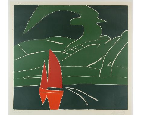 Philip Sutton (British, b. 1928), 'The Sea, Cornwall' (1970), lithograph in colours, artist's proof, signed in pencil to marg