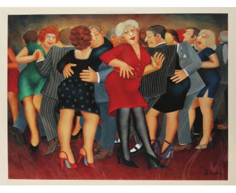 Beryl Cook (British, 1926-2008), 'Dancing the Black Bottom', lithograph in colours, ed. 83/650, unsigned, image size 38 x 50c