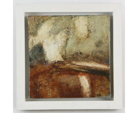 Lewis Noble,(British, 1967), Catching the light, signed to bottom right, oil on canvas, framed, 21 x 21cmProvenance: From the