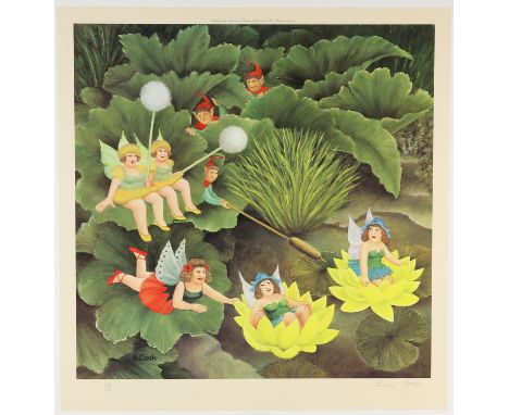 Beryl Cook (British, 1926-2008), 'Fairies and Pixies', lithograph in colours, ed. 358/650, signed in pencil to margin, image 