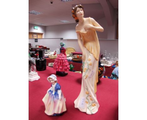 Two Royal Doulton Figurines, 'Dinky Do' HN1678 and 'Impressions Sweet Dreams' HN4193. (2)