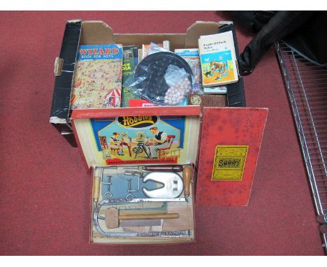 A Quantity of Circa 1950's-1970's Children's Books and Annuals, including School Friend annual 1955, Bunty, Diana, The Wizard