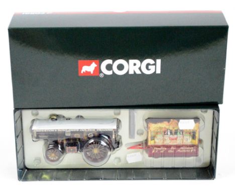 A modern boxed Corgi diecast model of "Burrell 5 NHP Showmans Loco No.3906 Earl Beatty & Marenghi Organ - Anderton & Rowlands