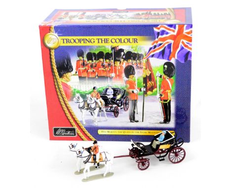 A modern boxed Britain's diecast model of "Her Majesty the Queen in the ivory mounted Phaeton", in the Trooping The Colour Se