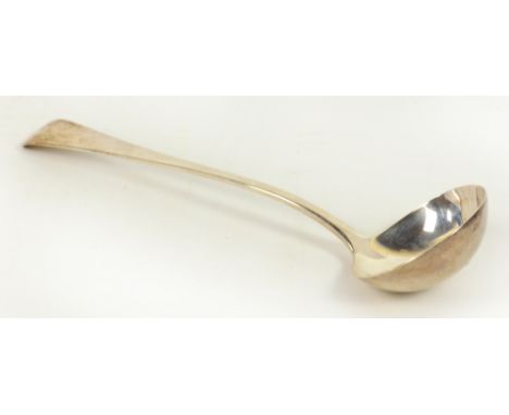 A Victorian hallmarked silver ladle, Elkington & Co, Birmingham 1890, length 35cm, approx 8.8ozt. CONDITION REPORT: Hallmarks