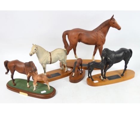 **PLEASE NOTE AMENDED DESCRIPTION** Three Beswick models of horses; "The Minstrel", "Champion Welsh Mountain Pony" and "Black