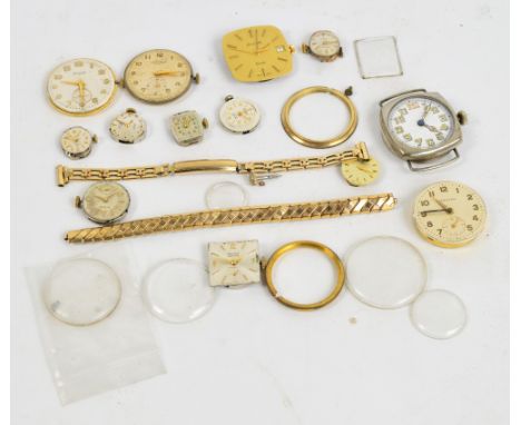 A 1920's chrome plated cased gentleman's manual wind wristwatch  with circular white enamel dial set with illuminating Arabic