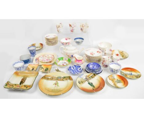 A quantity of decorative ceramics including Doulton Seriesware, Spode floral decorated part tea service etc. CONDITION REPORT