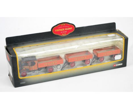 A modern boxed Corgi diecast model of a "Foden Dropside with two trailer and barrel load - Fuller's Brewery Limited Edition",