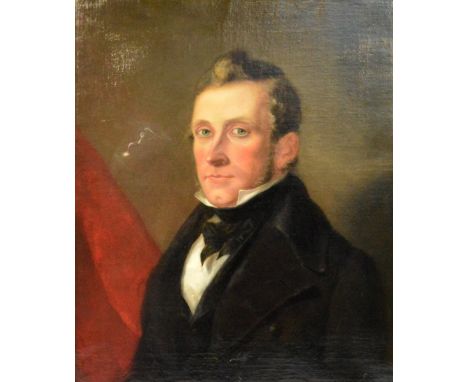 19TH CENTURY ENGLISH SCHOOL; oil on canvas, portrait of a gentleman, unsigned, 62 x 52cm, framed.