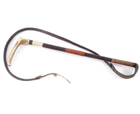NINETEENTH-CENTURY HUNTING WHIP54 cm. long (without whip)