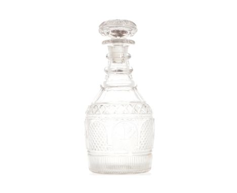 NINETEENTH-CENTURY GLASS DECANTER AND STOPPER