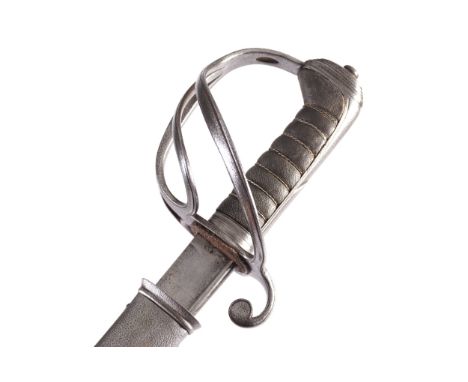 BRITISH ARMY 1821 LIGHT CAVALRY OFFICER PIP BACK BLADEInscribed William IV Moore of Bond Street, London, with scabbardblade 9