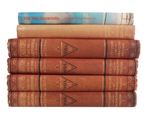 THOMAS ARCHER.  WILLIAM EWART GLADSTONE AND HIS CONTEMPORARIES. Blackie, London.  No date c. 1890.  New edition.  Four Volume