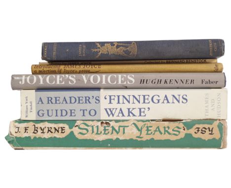 (JAMES JOYCE). J.F. BYRNE. SILENT YEARS.Farrar, New York 1953. First edition in dust jacket.And five other books on James Joy