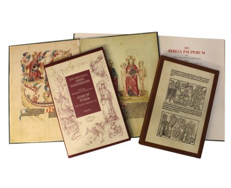 3 Faksimile, "Die Biblia Pauperum", Codex Palatinus Latinus 871 der Biblioteca Apostolica Vaticana, mit Kommentarband, Belser