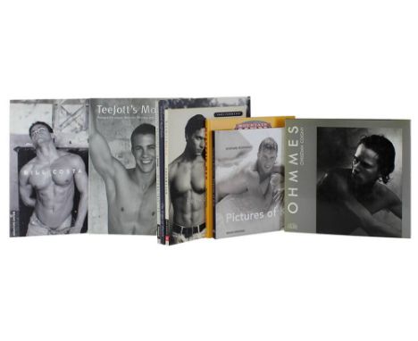 8 Bücher zu männl. schwarz-weiß Aktfotografie, vorwiegend Halbakt, u.a.: Howard Roffman "Pictures of Kris" u. "The Edge of De