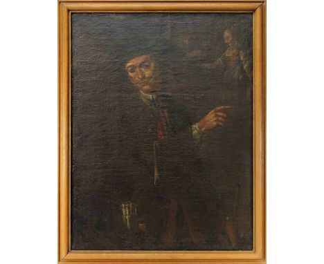 Italienischer Maler 1. Hälfte 18. Jh., wohl Umkreis Giacomo Antonio Mechiorre Ceruti (1698 - 1767), Halbfigur eines Mannes vo