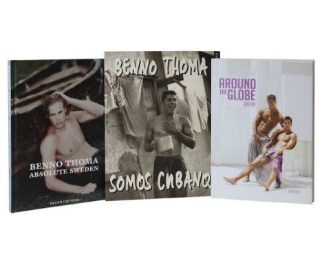 3 Bücher zu männl. Aktfotografie v. Benno Thoma, "Around the Globe", "Somos Cubanos" (signiertes Exempl.) u. "Absolute Sweden