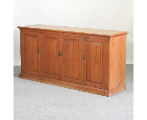 A modern light oak sideboard174w x 51d x 85h cm