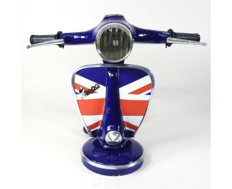 A table lamp, in the form of a Vespa, 33cm high