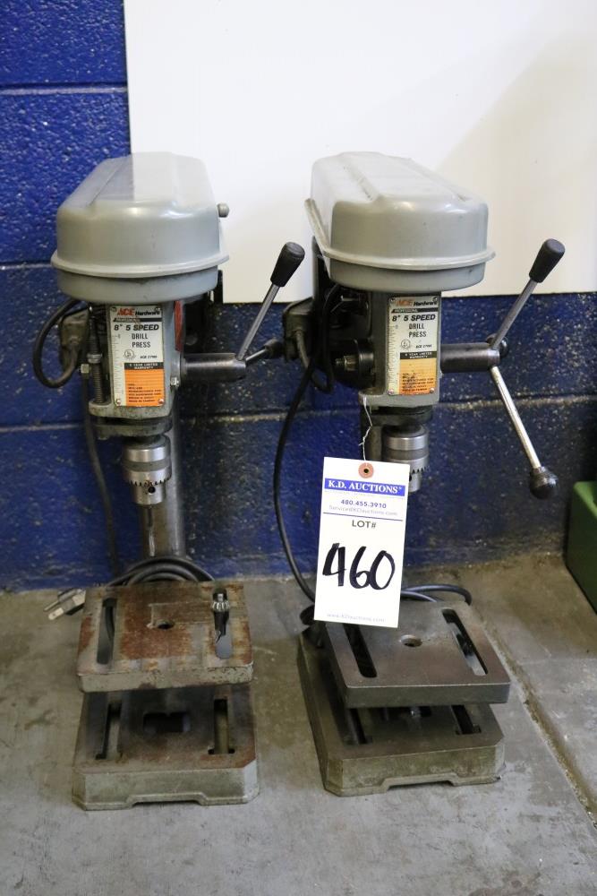 (2) Ace Hardware 8" 5 Speed Drill Press