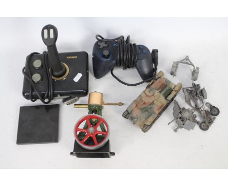 Stuart Turner - An unboxed Stuart Turner Vertical Steam Engine / Pump. The engine possibly model number 7 or 7A stands approx