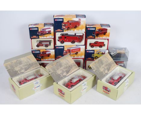 Corgi - 11 boxed diecast Limited Edition 'Fire & Rescue' themed vehicles from various ranges by Corgi. Lot includes Corgi #07