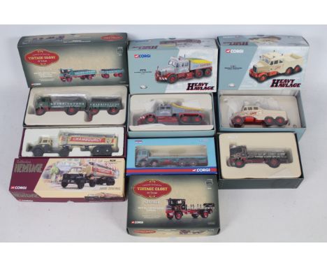 Corgi - A collection of 6 boxed Corgi die cast models to include #70001 Berliet TLR8 Semi Citerne Chambourcy - #CC10606 Leyla