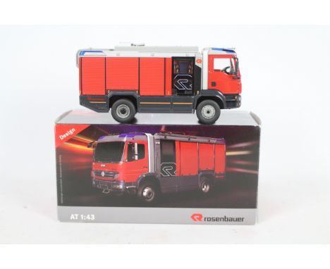 Wiking - A boxed 1:43 scale diecast Rosenbauer AT MAN TGM Fire Service Vehicle. The model appear to be in Mint condition, hou