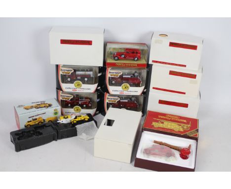 Matchbox Collectibles, Matchbox Models of Yesteryear - 11 boxed diecast Fire Engines from various Matchbox ranges. Lot includ