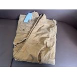 BRAND NEW CP COMPANY COFFE BROWN SATEEN STRETCH CARGO PANTS SIZE 4830 INCH RRP £280 (OFF)