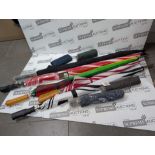 TRADE LOT TO CONTAIN 200x BRAND NEW MIXED UMBRELLAS IN VARIOUS DESIGNS & SIZES