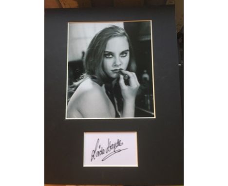 Linda Hayden: 11X14 Inch Display Piece Signed By Hammer Horror Movie Actress Linda Hayden Good condition.  All items come wit